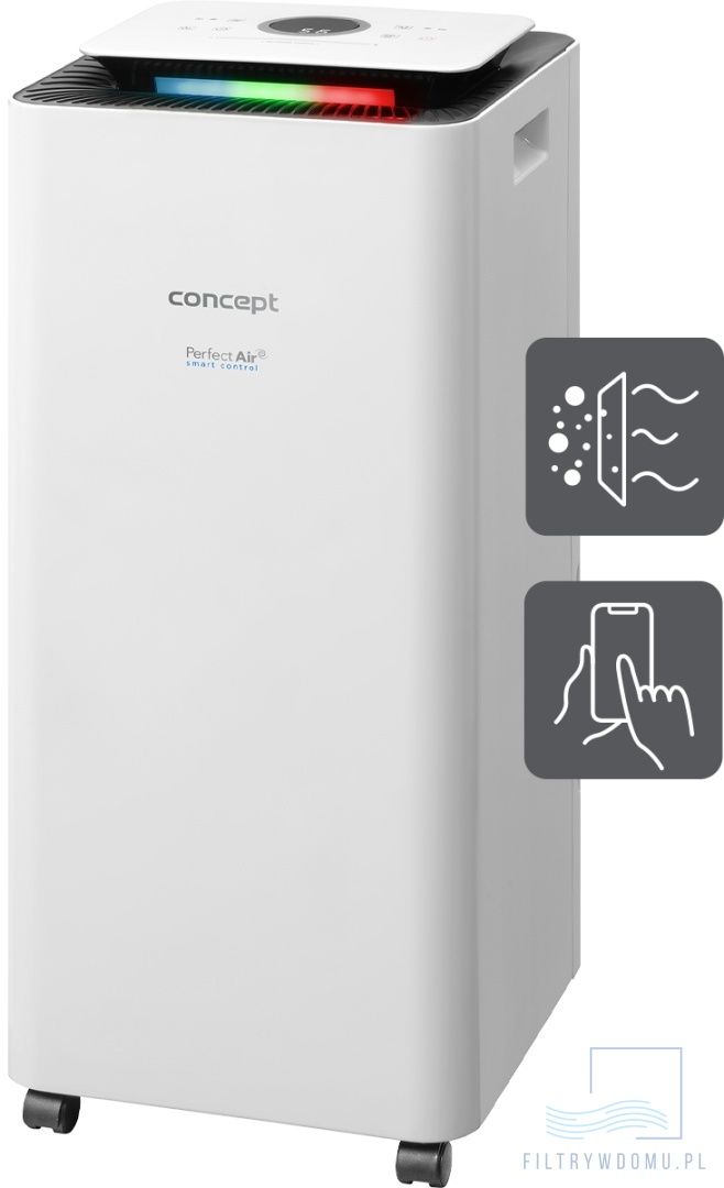 Osuszacz i oczyszczacz powietrza UV Perfect Air Smart OV2220 – nowoczesne urządzenie w białym kolorze